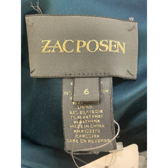 Zacposen Bodycon Back Zipper Girly Glam Dark Green Size 6 Women's Dress - New - Picture 8 of 10